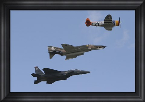 Framed F-15 Eagle Print