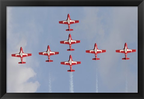 Framed Snowbirds 431 Air Squadron of the Canadian Air Force Print