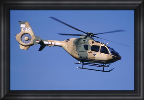 Framed Eurocopter EC-635 helicopter Print