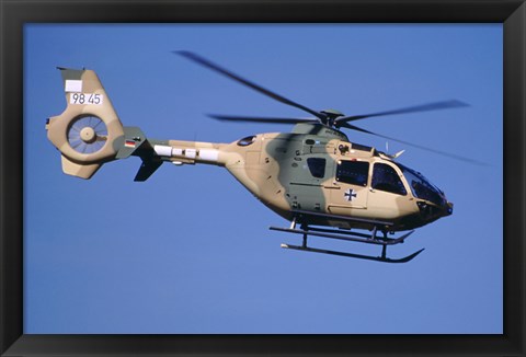Framed Eurocopter EC-635 helicopter Print