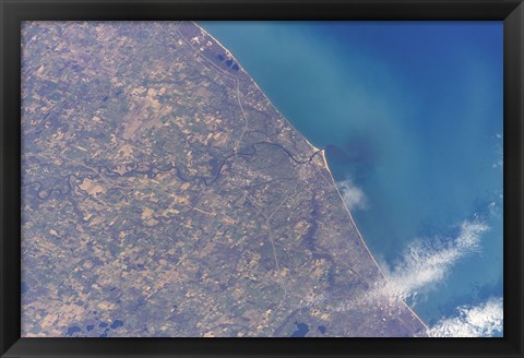 Framed Satellite view of St Joseph Area, Michigan Print