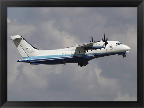 Framed US Air Force Dornier 328 Transiting through Germany Print