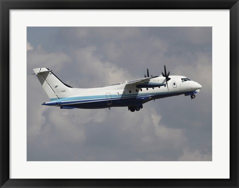 Framed US Air Force Dornier 328 Transiting through Germany Print