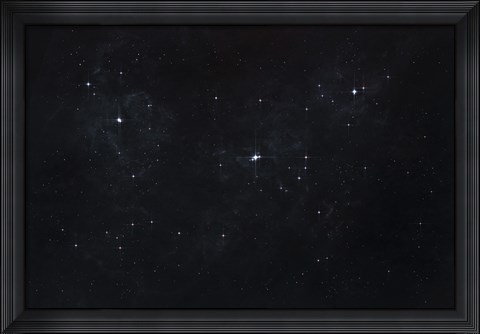 Framed Cluster of Stars in Outer Space Print