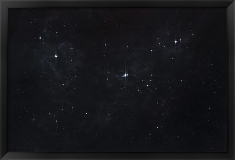 Framed Cluster of Stars in Outer Space Print