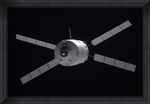 Framed Edoardo Amaldi Automated Transfer Vehicle-3 Resupply Spacecraft Print