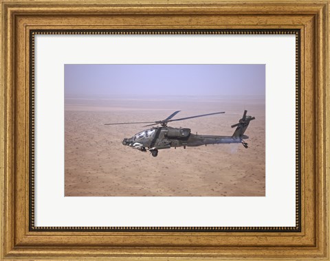 Framed AH-64D Apache Longbow Print