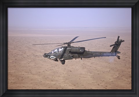 Framed AH-64D Apache Longbow Print