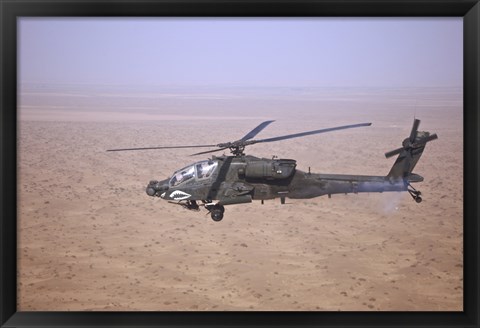 Framed AH-64D Apache Longbow Print