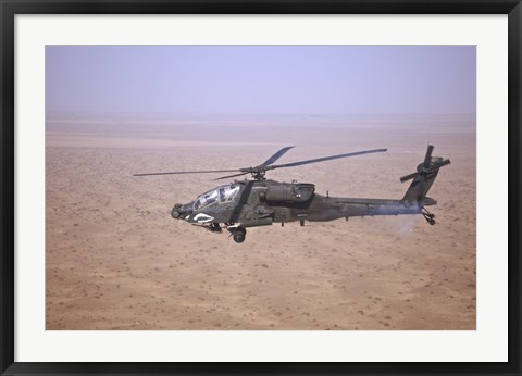 Framed AH-64D Apache Longbow Print