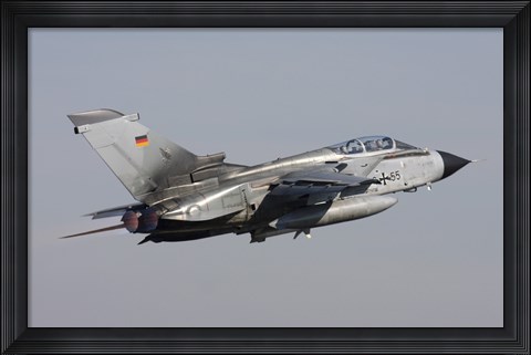 Framed German Air Force Tornado ECR taking off over Germany Print