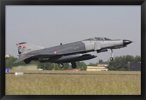 Framed Turkish F-4E Phantom takes off from Lechfeld Airfield, Germany Print