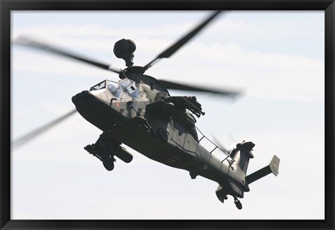 Framed German Army Tiger Eurocopter in Flight over Germany Print