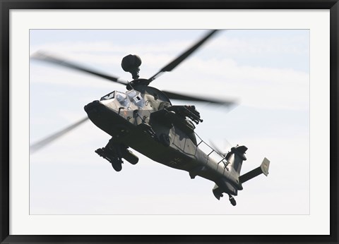 Framed German Army Tiger Eurocopter in Flight over Germany Print