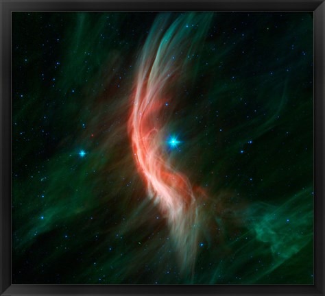 Framed Stellar Winds Flowing out From the Giant star Zeta Ophiuchi Print