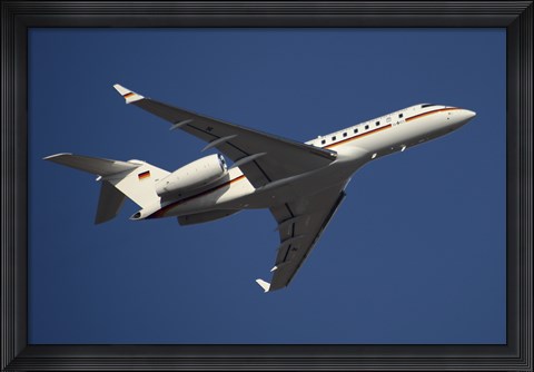 Framed Bombardier Global 5000 VIP Jet of the German Air Force Print