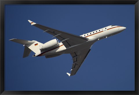 Framed Bombardier Global 5000 VIP Jet of the German Air Force Print