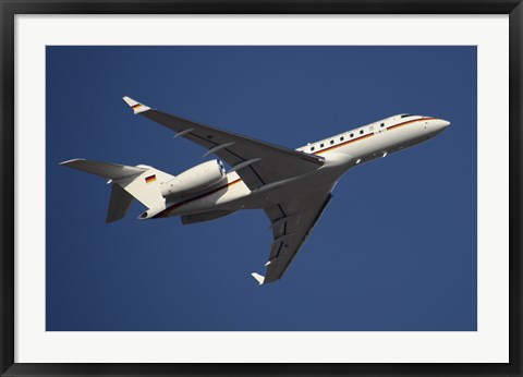 Framed Bombardier Global 5000 VIP Jet of the German Air Force Print