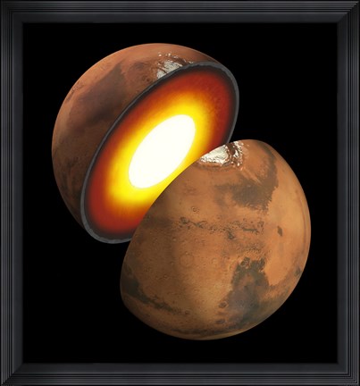 Framed Artist&#39;s concept of the formation of rocky bodies in the solar system Print