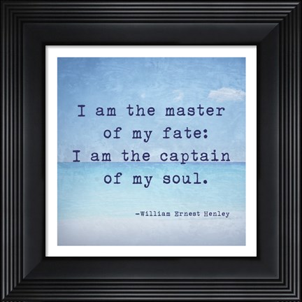 Framed Invictus Quote Print