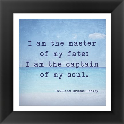 Framed Invictus Quote Print