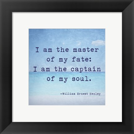 Framed Invictus Quote Print