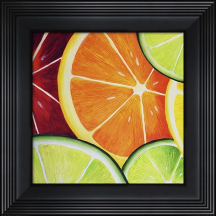 Framed Sliced Orange Print