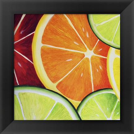 Framed Sliced Orange Print