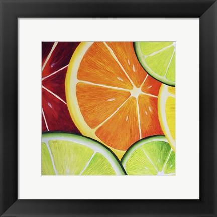 Framed Sliced Orange Print