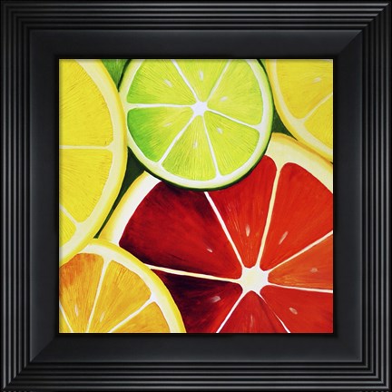 Framed Sliced Grapefruit Print