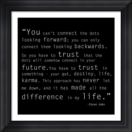 Framed Trust Quote Print