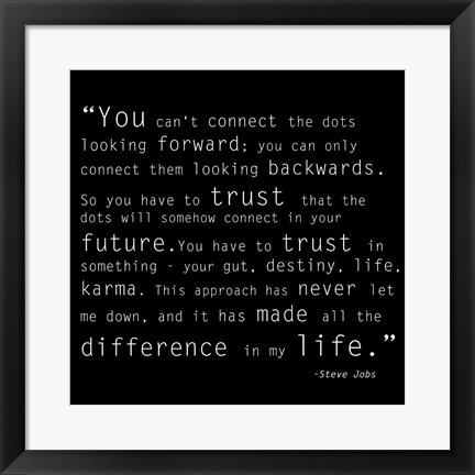 Framed Trust Quote Print