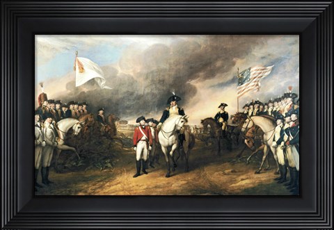 Framed Surrender of Lord Cornwallis Print
