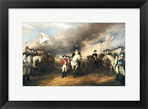 Framed Surrender of Lord Cornwallis Print