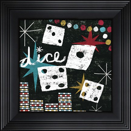 Framed Vegas - Dice Print