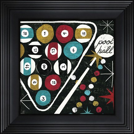 Framed Vegas - Pool Hall Print