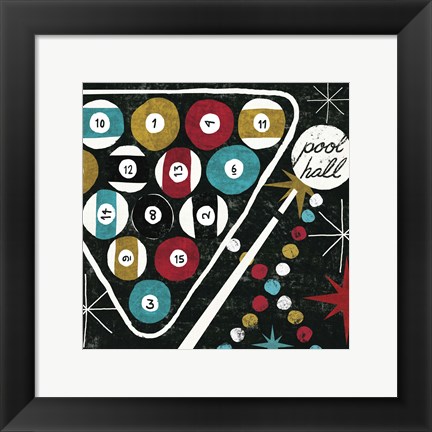 Framed Vegas - Pool Hall Print