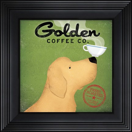 Framed Golden Dog Coffee Co. Print