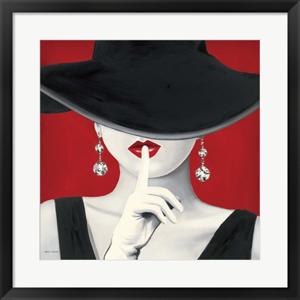 Framed Haute Chapeau Rouge I Print