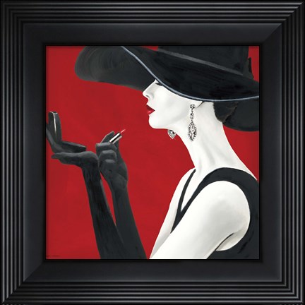Framed Haute Chapeau Rouge II Print