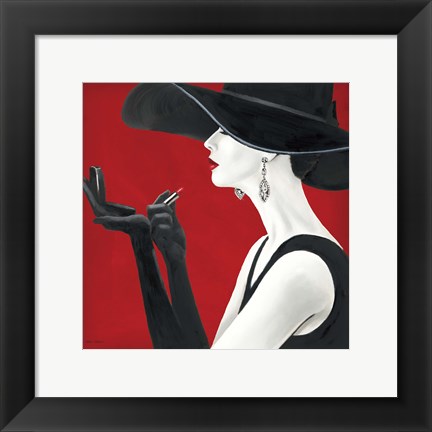 Framed Haute Chapeau Rouge II Print