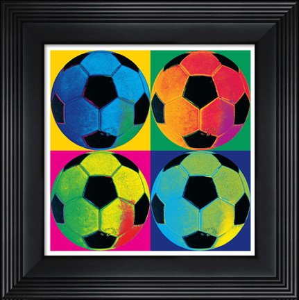 Framed Ball Four-Soccer Print