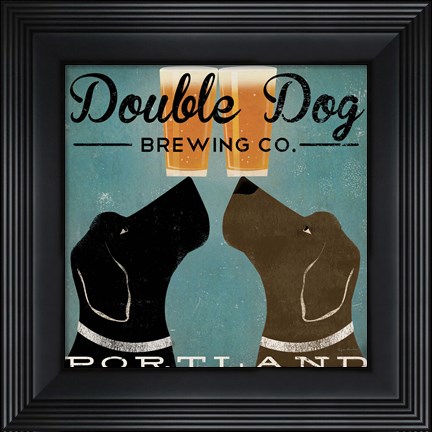 Framed Double Dog Brewing Co. Print
