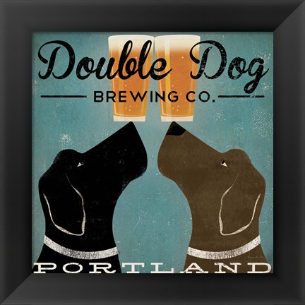 Framed Double Dog Brewing Co. Print