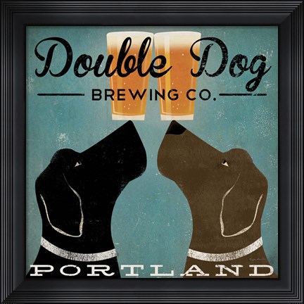 Framed Double Dog Brewing Co. Print