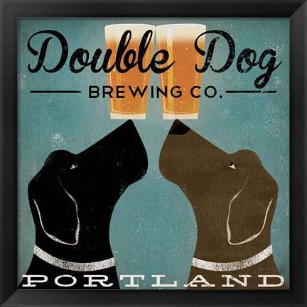 Framed Double Dog Brewing Co. Print