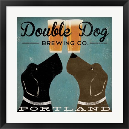 Framed Double Dog Brewing Co. Print