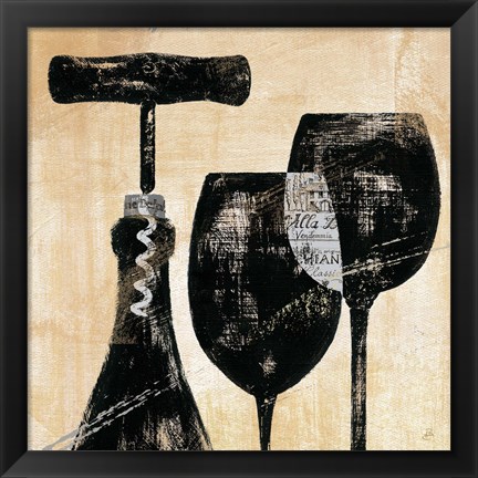 Framed Wine Selection II Print