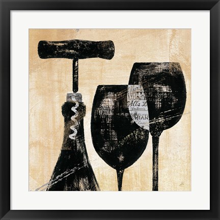 Framed Wine Selection II Print