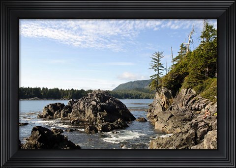Framed Outcrop, Hot Springs Cove, Vancouver Island, British Columbia Print